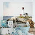 thumbnail image 2 of Designart Lighthouse By The Ocean I Canvas Wall Art, 2 of 5