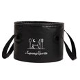 thumbnail image 3 of Collapsible Bucket Foot Bath Bucket Water Container Collapsible Sink for Outdoor 13L Black, 3 of 8