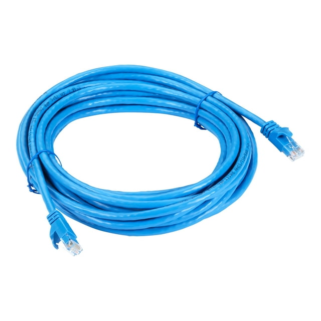 Black Box GigaTrue - Câble Patch - RJ-45 (m) à RJ-45 (m) - 25 Pieds - UTP - CAT 6a - Démarré, Sans Accroc, Strié - Bleu