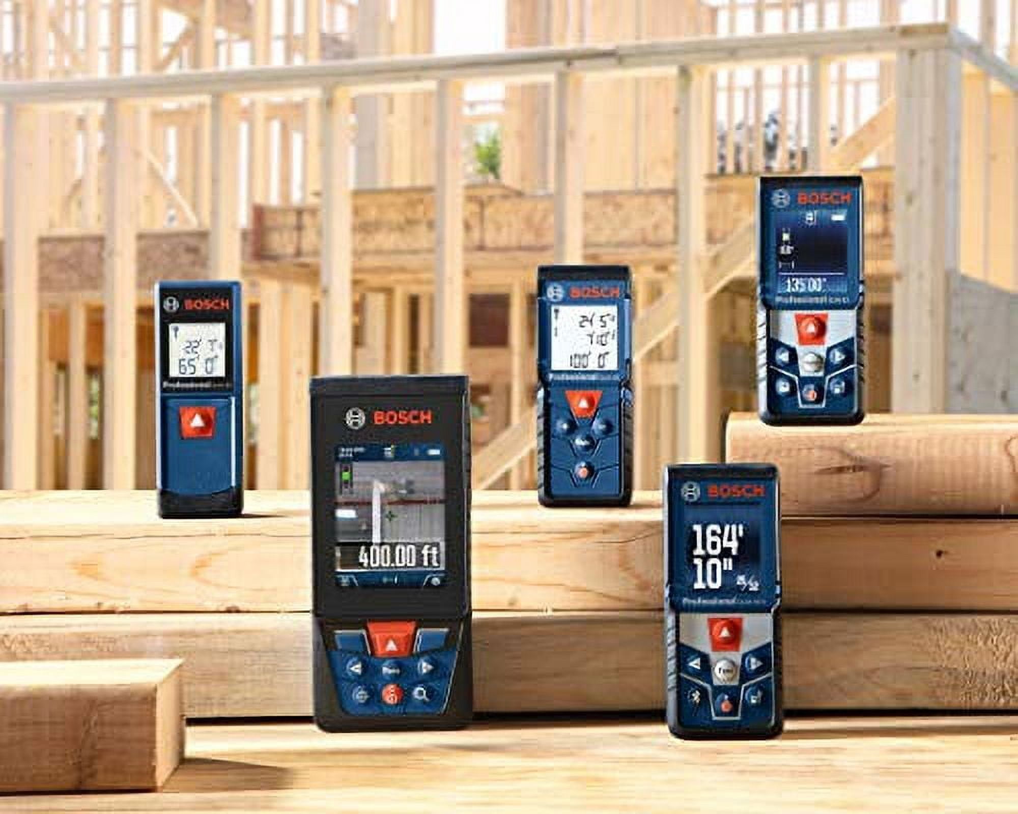BOSCH GLM400C Blaze Outdoor 400 ft Bluetooth Connected Laser Measure with Camera and AA Batteries