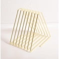 thumbnail image 3 of YSTIANN Gold Telescopic Book Organizer - 7-Section Adjustable Magazine Holder, Decorative Desktop File Sorter & Bookshelf Divider (Space-Saving Design) WJ85-4210, 3 of 6