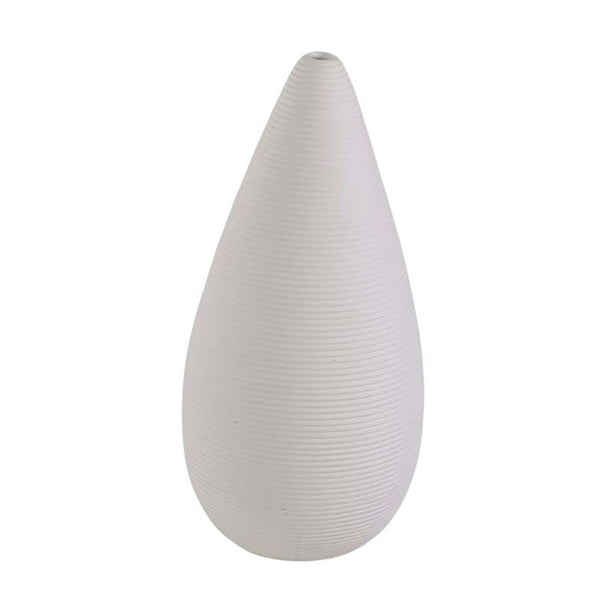 Jarrón nórdico de flores para interiores, de cerámica, para centros de mesa con arreglos florales secos. 7.3x3.5 pulgadas