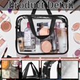 thumbnail image 3 of Bolsa de maquillaje transparente YOQIVEXU, organizador doméstico impermeable (4), 3 of 6