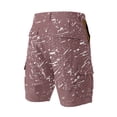 thumbnail image 5 of Graffiti Style Cargo Shorts For Men With Side Pockets And Adjustable Waistband Showcasing Streetwear Aesthetic Brown XXL, 5 of 5