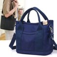 thumbnail image 4 of Bolso de mano para mujer, de lona, tipo bandolera, de gran capacidad, con un solo hombro, de alto nivel, 4 of 6