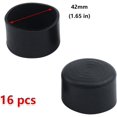 thumbnail image 2 of GFDYREE PVC Table Ronde Chaise Pieds de Meubles Patins Protecteurs de Sol 1-2/3 Pouces, Lot de 16, Noir, 2 of 2