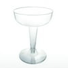 Clear Plastic Champagne 2 Piece Glasses 4 oz 20 Count
