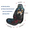 thumbnail image 2 of Picia Vintage Wolf Warrior Print Waterproof Sweating Car Seat Cover for Post Gym Workout, Running, Beach and Hiking, Universal Fit Anti-Slip Bucket Seat Protector, 2 of 5