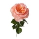 thumbnail image 2 of Ramo de rosas artificiales, adorno de cumpleaños, rosa realista hidratante Naranja claro, 2 of 9