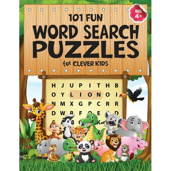 101 Fun Word Search Puzzles for Clever Kids 4-8: First Kids Word Search Puzzle Book ages 4-6 & 6-8. Word for Word Wonder, (Paperback)