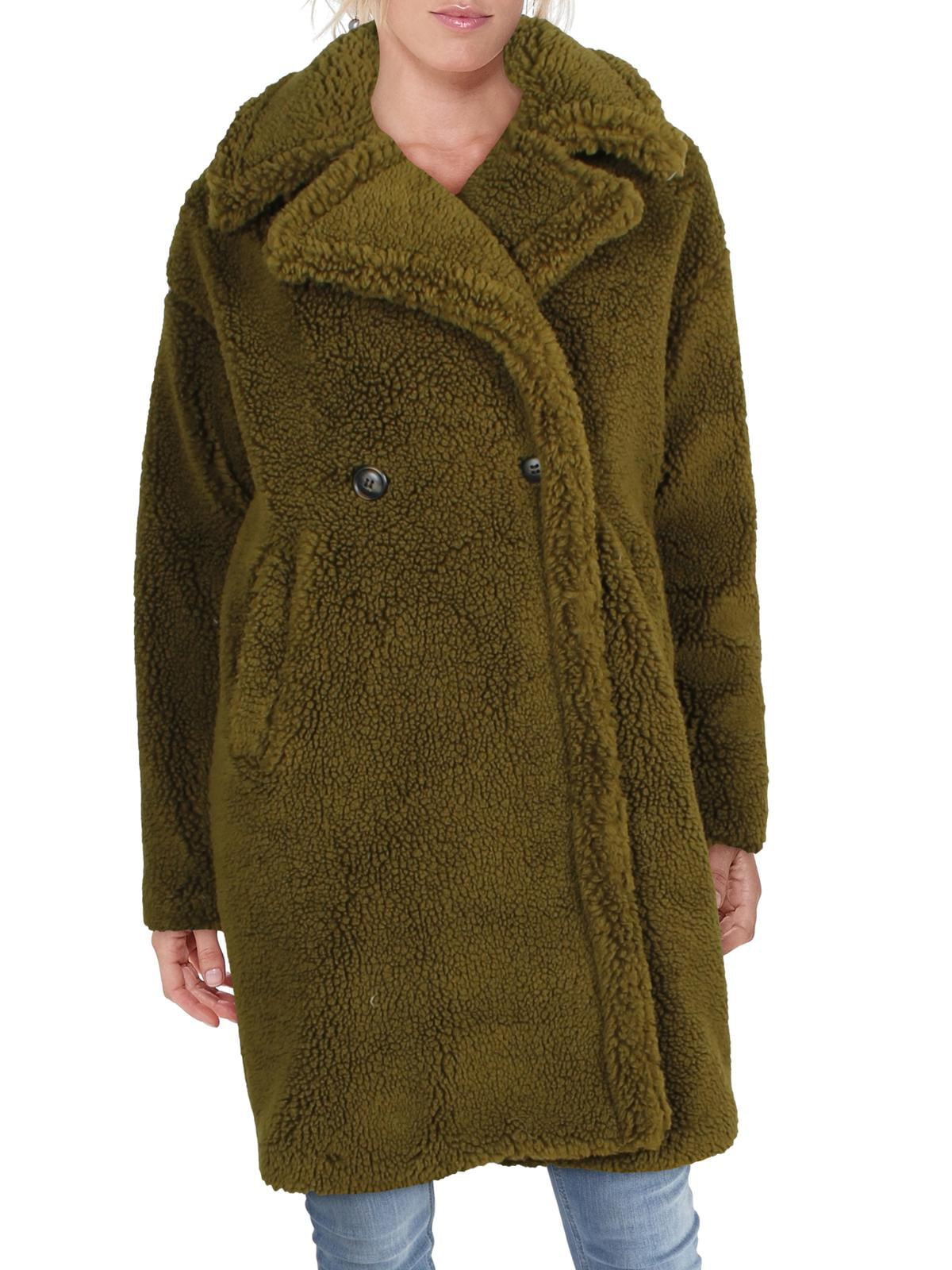 bijgeloof Geweldig Geweldige eik Vero Moda Womens Lynne Cold Weather Teddy Faux Fur Coat Green XL -  Walmart.com