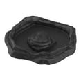 thumbnail image 4 of Plato de baño para reptiles, plato de alimentación para reptiles, comedero decorativo para terrario, cuenco para tortugas, suministros para mascotas, negro M, 4 of 8