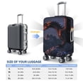 thumbnail image 5 of Goofa Fire Breathing Dragon Twilight Pattern Luggage Covers For Suitcase,Suitcase Cover Protector Fit 18-32 Inch Luggage-Large, 5 of 9