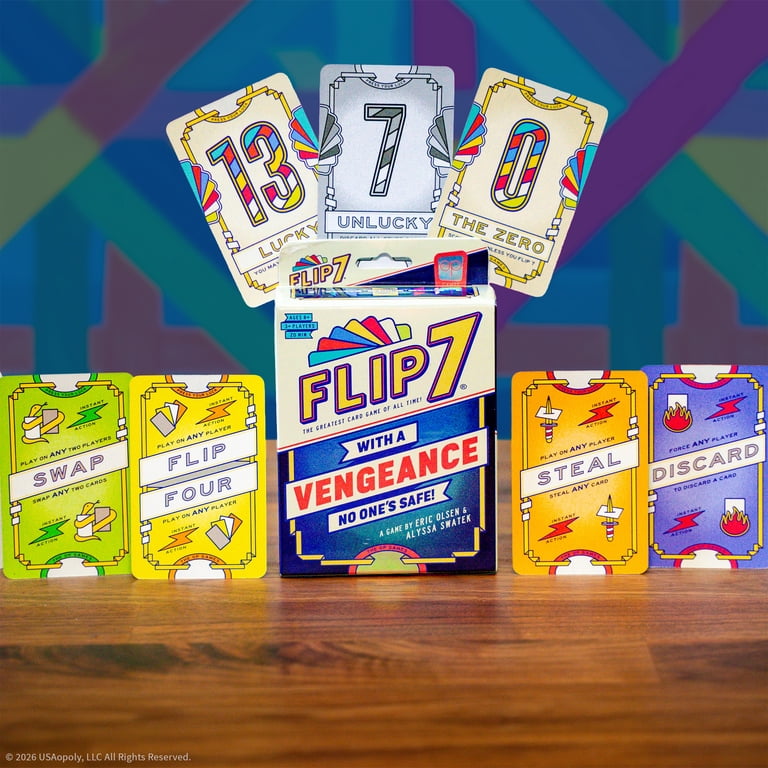 Flip 7: With a Vengeance, Addictive Press Your Luck Game, New Flip 7: With a Vengeance, Addictive Press Your Luck Game, New