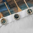 thumbnail image 4 of Homewish Vintage Paddle Black Out Curtains for Kids Children Teens,Lake House Curtains Pack of 2 (42x63 Each),Blue Brown Bedroom Curtains,Ultra Soft Home Decor, 4 of 6