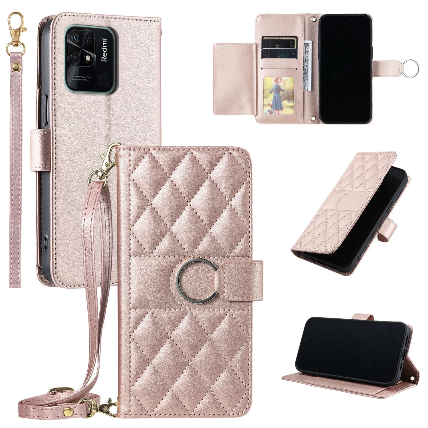 For Redmi 10 Power 10Power 10C 10X Phone Case Wallet Case with Card Holder Magnetic For Redmi 10 Power 10Power 10C 10X Leather Phone Cases