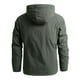 thumbnail image 2 of Chaqueta de hombre impermeable abrigo de lluvia chaqueta de secado rápido abrigo al aire libre otoño invierno con capucha cortavientos, 2 of 3