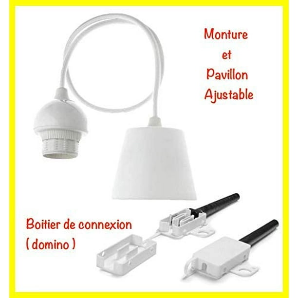 DIY Luminaire à Suspension - Lustre Chambre Prêt à Être Branché Abat-Jour à  Suspendre au Plafond