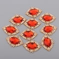 thumbnail image 2 of GUOOL Lot de 10 Boutons à Dos Plat Boutons Ornements de Robe de Mariée Strass pour Rouge, 2 of 9