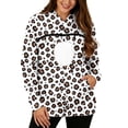 thumbnail image 3 of TGPMGRZ Pet Pouch Hoodie for Women with Kangaroo Pocket Cat Dog Carrier Hoodies Leopard Printed, 3 of 7