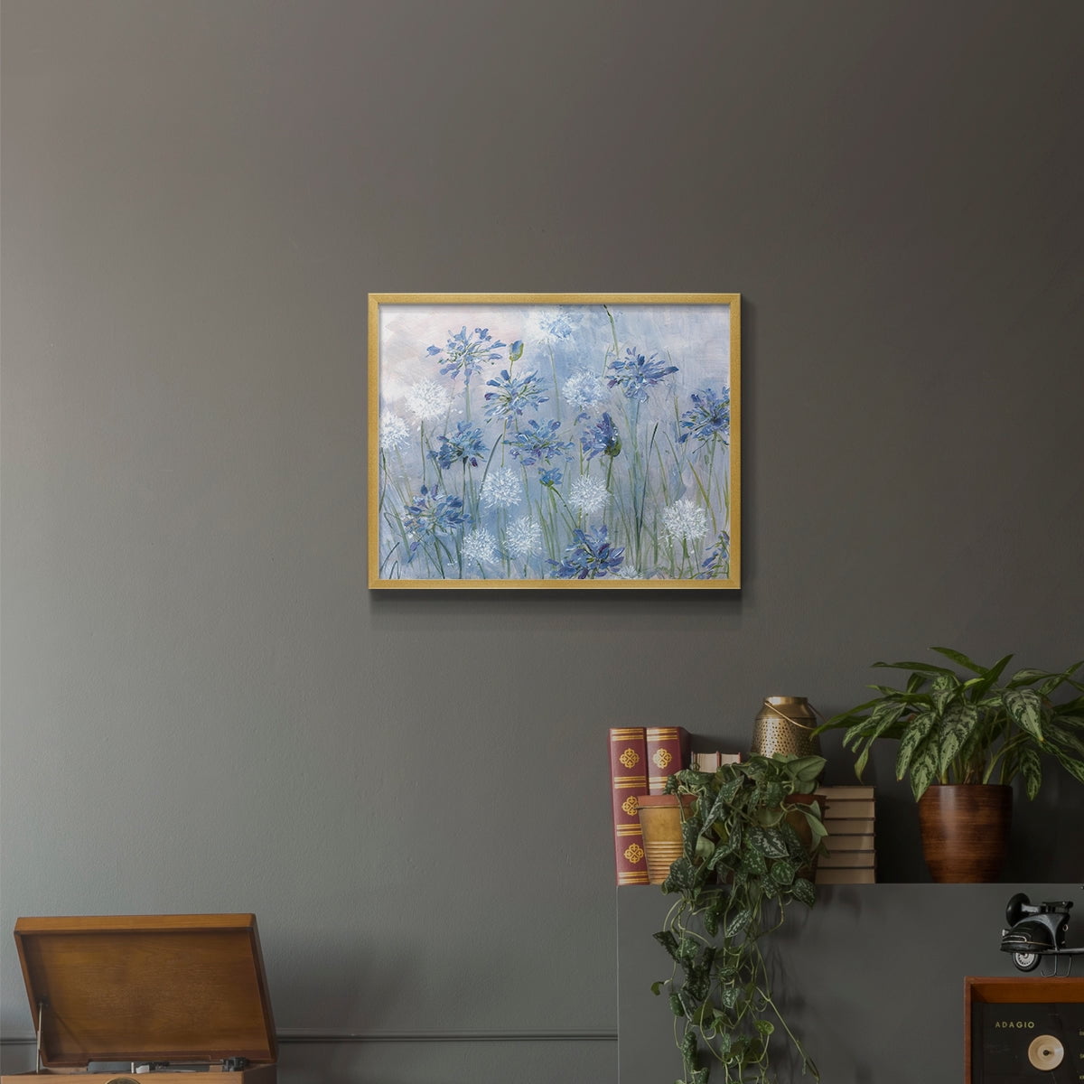Dandelion and Agapanthus by Sally Swatland - Restickable Framed Giclée Print