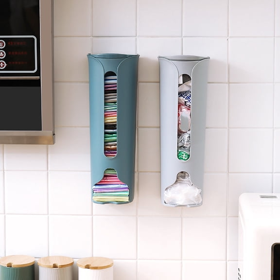 Wall Mounted Sock Storage Box - Underwear Organizer for Closet - No Fold Drop In Bin - Space Saving Laundry Organizer for Home, Bathroom, Bedroom - 22cm Height Resin Storage Container
