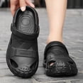 thumbnail image 2 of Rokment Mens Orthopedic Closed Toe Walking Slides Sandals with Back Strap EVA Arch Support Comfortable Non Slip Nursing Work Clogs Garden Shoes Beach Pool Slippers Indoor Outdoor Black Size 7, 2 of 4