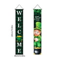 thumbnail image 3 of XEOVHV St Patricks Day Porch Sign Green Welcome Door Banners, Garage Banner, Hanging St Patricks Day Decorations Outdoor Indoor Decor Wall Front Door Yard Signs, 3 of 7