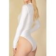thumbnail image 5 of Ribbed Bodysuit with Long Sleeves and Round Neck, 5 of 9