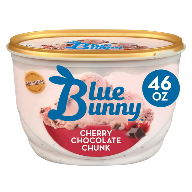 Blue Bunny Cherry Chocolate Chunk Frozen Dessert, 46 fl oz - Walmart.com
