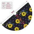 thumbnail image 3 of Sikiie Sunflowers 30-48 inches {designName} Print Christmas Tree Skirt Snowman Xmas Tree Skirt with Edge Christmas Decorations for Holiday Party36", 3 of 7