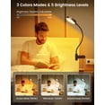 thumbnail image 2 of Clip on Light Glocusent 5 W 36 LED de lectura para cama, 3 colores, 2 of 6