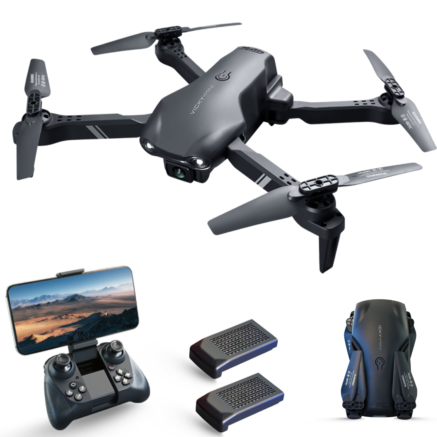 Remote Control Mini Quadcopter w/ Adjustable FPV HD Camera RC Drone Helicopter 