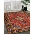 thumbnail image 2 of Ahgly Company Indoor Rectangle Traditional Rust Pink Persian Area Rugs, Swatch Sample, 2 of 6