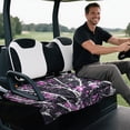 thumbnail image 5 of XYZCANDO Pink Camo Universal Golf Cart Seat Cover - Terry Cloth Towel With 4 Storage Pockets, Non-slip Washable Golf Cart Accessory, 5 of 8
