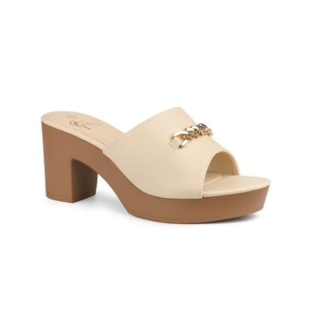 

Perphy Open Toe Platform Block Heel Slides Sandals for Women