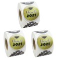 thumbnail image 1 of 3 Rolls 2021 Graduation Self-adhesive Sealing Stickers Gift Packing Stickers, 1 of 6