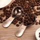 thumbnail image 4 of Cuchara de café Cucharas de café de acero inoxidable Cucharada de mango corto Cucharas medidoras para café Té Azúcar, 4 of 5