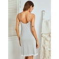 thumbnail image 2 of Nightgowns for Women: Syphoria V-neck Soft Lace Sleepwear Suspender Womens Nightgowns, 2 of 6