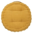 thumbnail image 3 of SAFAVIEH Alaris Solid Floor Pillow, 19" x 19", Yellow, 3 of 4