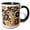 Black/White, variant on 3drose, Late Fall Brown N Tans in Pretty Pattern, 11oz Mug