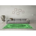 thumbnail image 3 of Ahgly Company Indoor Rectangle Medallion Emerald Green Traditional Area Rugs, 2' x 3', 3 of 4