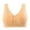 Beige, variant on Front Closure Bras for Women Plus Size No Underwire Push up Stylish Striped Bras Stretch Wide Shoulder Strap Soft Comfort Thin Cup Wireless Front Snap Closing Bralettes Black 58