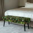 thumbnail image 2 of POLERO Christmas Tree Sretch Bench Covers Slipcover Color Lights Print Dining Bench Cover with Elastic Band Home Decoration Washable Rectangle Piano Chair Cover for Dining Room, Living Room, Garden, 2 of 7