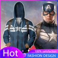 thumbnail image 5 of Sudadera con capucha de manga larga con estampado 3D de Soldado de invierno para hombre, sudadera con capucha de superhéroe, chaqueta de cosplay, ropa de primavera y otoño, 5 of 5