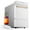 White, variant on GEVI Household Countertop Nugget Ice Maker Machine Self-Cleaning Pellet Ice Machine | Stainless Steel Housing  With Viewing Window GIMN-1000C