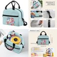 thumbnail image 5 of Garronmavis Girls 4-Piece School Backpack Set with Lunch Bag, Pencil Case, Water Bottle Holder, Cute Horse Print Kids Bookbag for Elementary School Grades 2-6, 5 of 6