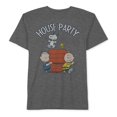 thumbnail image 1 of Camiseta con gráfico Hybrid House Party para hombre, gris, pequeña, 1 of 2