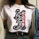 thumbnail image 1 of Valentine's Day Gift Disney Mickey Mouse Women's Crewneck High-Quality Casual 100% Cotton T-shirt Free ShippingM Gao Jinjia LED, 1 of 2