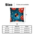 thumbnail image 5 of Seven Starred Iadybird Throw Pillow Covers - Set of 2 - Unique Patterns, 16x16, 18x18, 20x20 Inches - Bed Pillow Decor for Home for All Occasions, 5 of 6